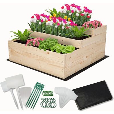 Skrzynie na warzywa warzywniak donica drewniany 90x90 ZESTAW EKO / Wamar-Sosenka Skrzynie na warzywa warzywniak donica drewniany 90x90 ZESTAW EKO / Wamar-Sosenka