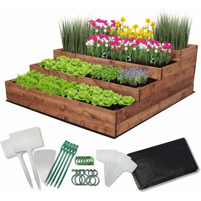 Inny producent Skrzynie na warzywa warzywniak donica IMPREGNOWANY 120x120 ZESTAW EKO / Wamar-Sosenka Inny producent Skrzynie na warzywa warzywniak donica IMPREGNOWANY 120x120 ZESTAW EKO / Wamar-Sosenka