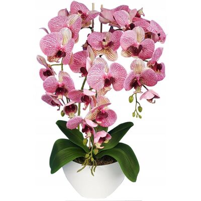 Damich Storczyk sztuczny orchidea kwiaty 3pędowe doniczka jak żywe dekoracja Damich Storczyk sztuczny orchidea kwiaty 3pędowe doniczka jak żywe dekoracja