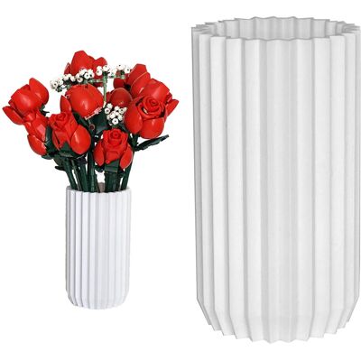 bez marki Stylowy biały wazon flakon na kwiaty ICONS 10328 - Bukiet Róż bez marki Stylowy biały wazon flakon na kwiaty ICONS 10328 - Bukiet Róż