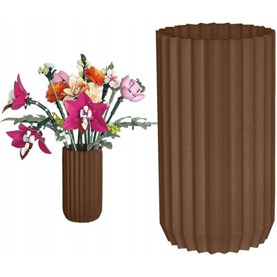 Inny producent Stylowy brązowy wazon flakon na bukiet kwiatów LEGO 10342 10313 10280 Inny producent Stylowy brązowy wazon flakon na bukiet kwiatów LEGO 10342 10313 10280