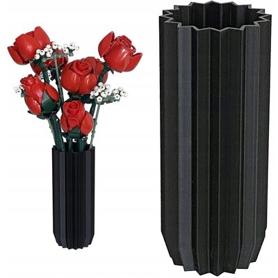 Inny producent Stylowy czarny wazon flakon na kwiaty LEGO - ICONS - BOTANICAL Inny producent Stylowy czarny wazon flakon na kwiaty LEGO - ICONS - BOTANICAL