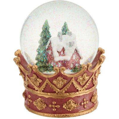 VILLA ITALIA Szklana kula świąteczna z pozytywką wysokość 14 cm HOLY TIME VILLA ITALIA Szklana kula świąteczna z pozytywką wysokość 14 cm HOLY TIME