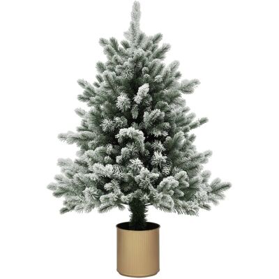 Homcom Sztuczna choinka 100 cm, 130 gałązek, ognioodporna Homcom Sztuczna choinka 100 cm, 130 gałązek, ognioodporna