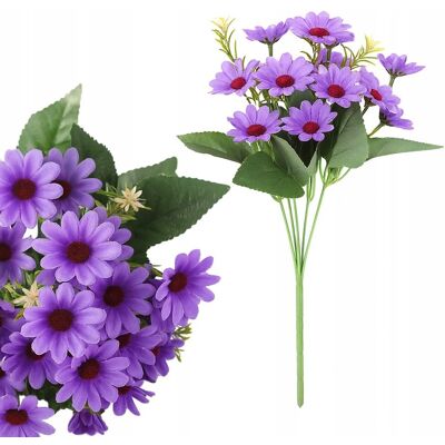 Inny producent SZTUCZNY BUKIET STOKROTKI FIOLETOWE SZTUCZNE KWIATY STROIK WAZON 28cm Inny producent SZTUCZNY BUKIET STOKROTKI FIOLETOWE SZTUCZNE KWIATY STROIK WAZON 28cm