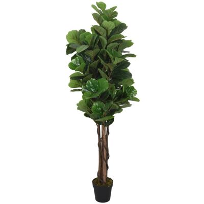 VMP Sztuczny figowiec dębolistny, 96 liści, 80 cm, zielony VMP Sztuczny figowiec dębolistny, 96 liści, 80 cm, zielony