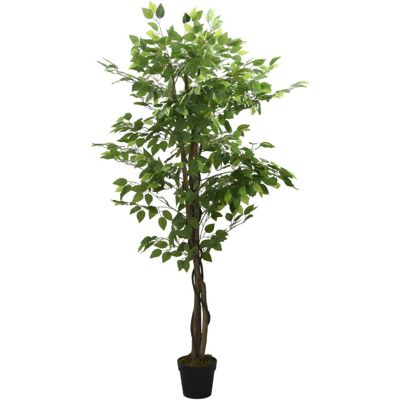 VMP Sztuczny fikus, 378 liści, 80 cm, zielony VMP Sztuczny fikus, 378 liści, 80 cm, zielony