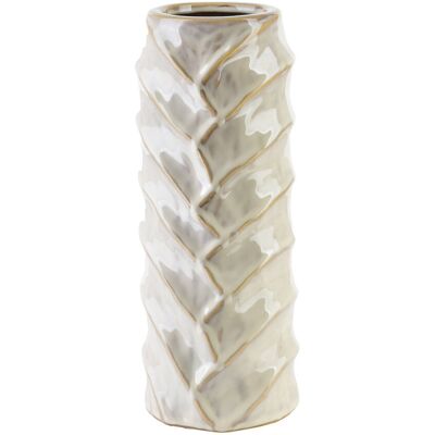 Mondex TALLIE BEIGE Wazon 11,5x7,5x28,5cm Mondex TALLIE BEIGE Wazon 11,5x7,5x28,5cm