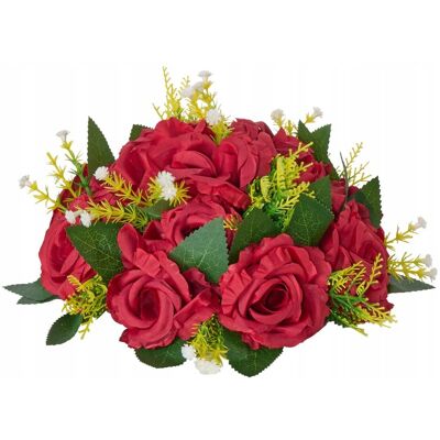VEVOR PREMIUM SZTUCZNE KWIATY KULE 10 SZT 240X240X120 MM CZERWONE DEKORACJE VEVOR PREMIUM SZTUCZNE KWIATY KULE 10 SZT 240X240X120 MM CZERWONE DEKORACJE