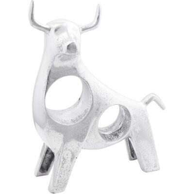 vidaXL Srebrna rzeźba z aluminium - Elegancka dekoracja Art Nouveau vidaXL Srebrna rzeźba z aluminium - Elegancka dekoracja Art Nouveau