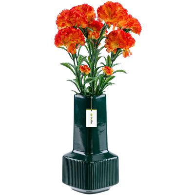 Botle Wazon ceramiczny dekoracyjny H20cm Butelkowa Zieleń Połysk nowoczesny flakon na kwiaty Botle Wazon ceramiczny dekoracyjny H20cm Butelkowa Zieleń Połysk nowoczesny flakon na kwiaty