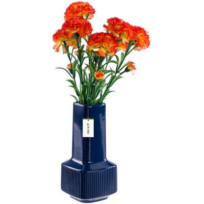Botle Wazon ceramiczny dekoracyjny H20cm Granat Połysk nowoczesny flakon na kwiaty Botle Wazon ceramiczny dekoracyjny H20cm Granat Połysk nowoczesny flakon na kwiaty