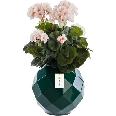 Botle Wazon ceramiczny geometryczny 3D Butelkowa Zieleń Ø11 H 22 cm intensywny kolor Botle Wazon ceramiczny geometryczny 3D Butelkowa Zieleń Ø11 H 22 cm intensywny kolor