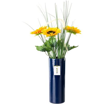 Botle Wazon Ceramiczny Tuba Kobalt granat flakon Botle Wazon Ceramiczny Tuba Kobalt granat flakon