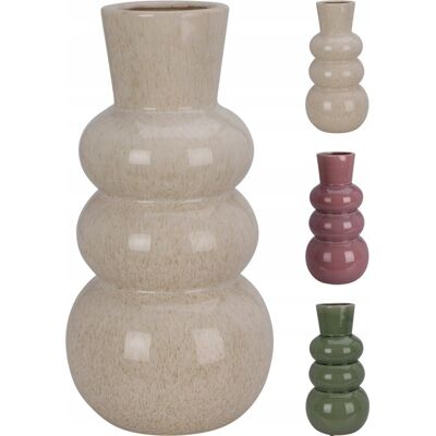 Koopman Wazon dekoracyjny ceramiczny ozdobny 13 x 25cm 1szt Koopman Wazon dekoracyjny ceramiczny ozdobny 13 x 25cm 1szt