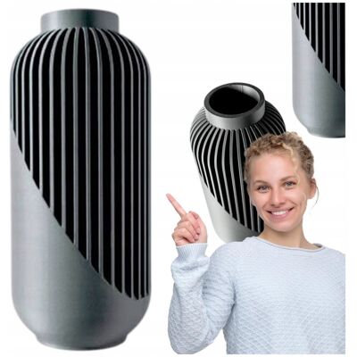 Inny producent Wazon do suszonych kwiatów YAO SILVER LINIA CLASSIC szary 20 cm 1 szt Inny producent Wazon do suszonych kwiatów YAO SILVER LINIA CLASSIC szary 20 cm 1 szt