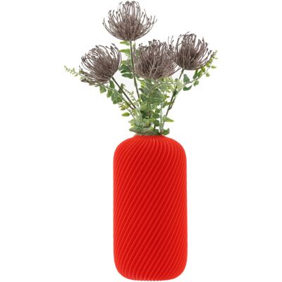 Botle Wazon Flakon Na Kwiaty Sztuczne 3D Czerwony Wysoki 20Cm Dekoracyjny Tworzywo Botle Wazon Flakon Na Kwiaty Sztuczne 3D Czerwony Wysoki 20Cm Dekoracyjny Tworzywo