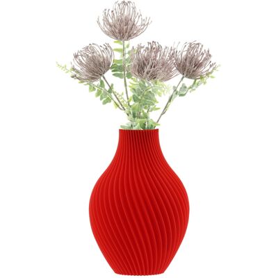Botle Wazon Flakon Na Kwiaty Sztuczne 3D Czerwony Wysoki 20Cm Dekoracyjny Tworzywo Botle Wazon Flakon Na Kwiaty Sztuczne 3D Czerwony Wysoki 20Cm Dekoracyjny Tworzywo