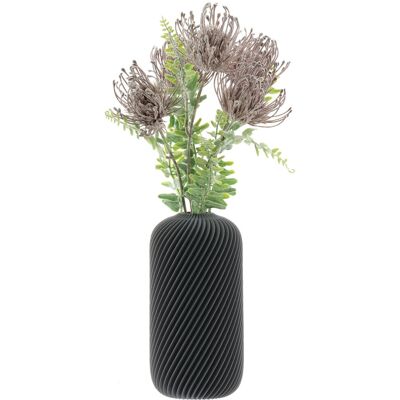 Botle Wazon Flakon Na Kwiaty Sztuczne 3D Szary Wysoki 20Cm Dekoracyjny Tworzywo Botle Wazon Flakon Na Kwiaty Sztuczne 3D Szary Wysoki 20Cm Dekoracyjny Tworzywo