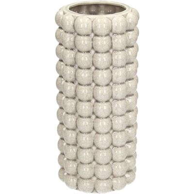 Dekoria Wazon Mizo 25cm beige, 12 x 25 cm Dekoria Wazon Mizo 25cm beige, 12 x 25 cm
