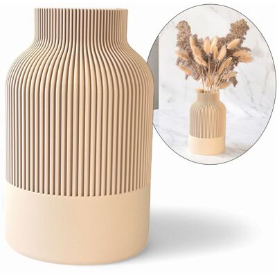 KAJAWIS Wazon na kwiaty nietłukący 20 cm Nowoczesny wazon Dekoracja domu solidny 3D KAJAWIS Wazon na kwiaty nietłukący 20 cm Nowoczesny wazon Dekoracja domu solidny 3D
