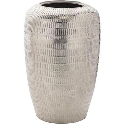 Hestia - Wazon 27x17cm - Srebrny - Metal Hestia - Wazon 27x17cm - Srebrny - Metal