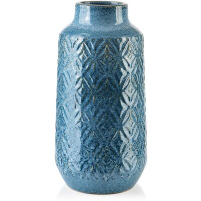 Mondex YARINE BLUE Wazon 8,5XH31CM Mondex YARINE BLUE Wazon 8,5XH31CM