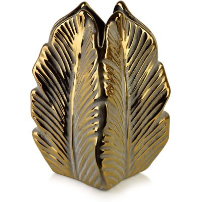 Mondex YARINE GOLD Wazon 8x23cm Liść Mondex YARINE GOLD Wazon 8x23cm Liść