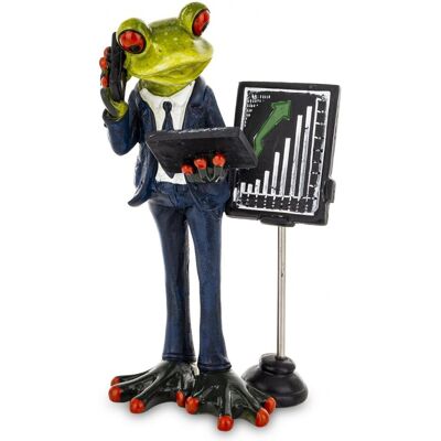 Queen Isabell ŻABA ZIELONA Biznesowa Figurka Dekoracyjna Biznesmen Queen Isabell ŻABA ZIELONA Biznesowa Figurka Dekoracyjna Biznesmen