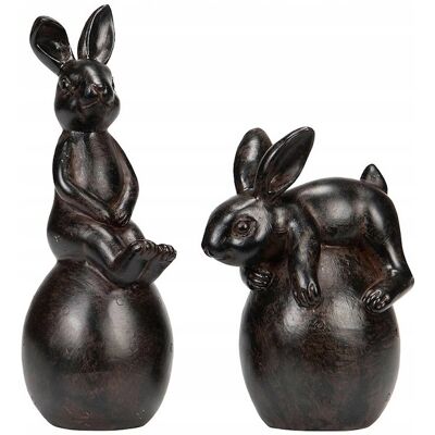 Skandi.pl ZAJĄC WIELKANOCNY FIGURKA KRÓLIK ZAJĄCZEK CZARNA WIELKANOC ZAJĄCZKI 2 szt. Skandi.pl ZAJĄC WIELKANOCNY FIGURKA KRÓLIK ZAJĄCZEK CZARNA WIELKANOC ZAJĄCZKI 2 szt.