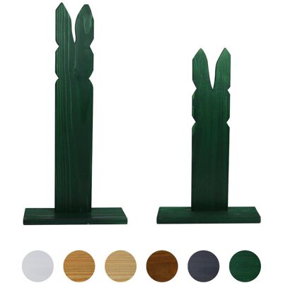 Floranica Zestaw 2 szt. Zając Dekoracyjny Zajączek wielkanocny z drewna Figurka dekoracyjna Wielkanoc Wiosna, Dekoracja świąteczna DIY - Zielony 40 / 50 cm wy.. Floranica Zestaw 2 szt. Zając Dekoracyjny Zajączek wielkanocny z drewna Figurka dekoracyjna Wielkanoc Wiosna, Dekoracja świąteczna DIY - Zielony 40 / 50 cm wy..