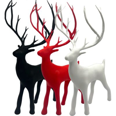 LELEMAKERS Zestaw Jeleń Renifer Figurka Święta Boże Narodzenie Ozdoba Świąteczna 3Szt LELEMAKERS Zestaw Jeleń Renifer Figurka Święta Boże Narodzenie Ozdoba Świąteczna 3Szt