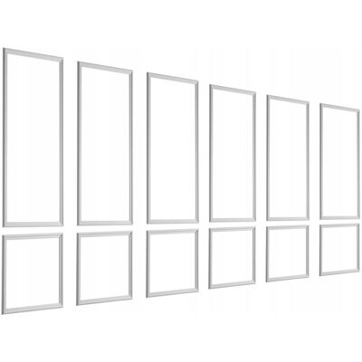 ZESTAW LISTEW ŚCIENNYCH VEVOR 6 ELEMENTÓW 61X61 I 61X137 CM MOCNY BIAŁY ZESTAW LISTEW ŚCIENNYCH VEVOR 6 ELEMENTÓW 61X61 I 61X137 CM MOCNY BIAŁY