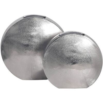 FineBuy Zestaw Wazonów Dekoracyjnych 2 szt. Wazon Aluminium Okrągły Metalowy FineBuy Zestaw Wazonów Dekoracyjnych 2 szt. Wazon Aluminium Okrągły Metalowy