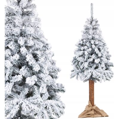 Springos CHOINKA SZTUCZNA NA PNIU ŚWIERK 220 cm GĘSTA JAK ŻYWA ŚNIEŻONA + Springos CHOINKA SZTUCZNA NA PNIU ŚWIERK 220 cm GĘSTA JAK ŻYWA ŚNIEŻONA +