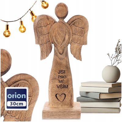 Orion Drewniany Anioł Figurka Anioła Dekoracyjna Ozdobna Figura Stojąca 30 Cm Orion Drewniany Anioł Figurka Anioła Dekoracyjna Ozdobna Figura Stojąca 30 Cm