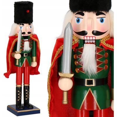 Springos DREWNIANY DZIADEK DO ORZECHÓW figurka ozdoba świąteczna XXL 38cm PREMIUM Springos DREWNIANY DZIADEK DO ORZECHÓW figurka ozdoba świąteczna XXL 38cm PREMIUM