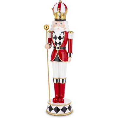 ART Dziadek Do Orzechów Figurka Świąteczna Duża 48cm Na Prezent Boże Narodzenie ART Dziadek Do Orzechów Figurka Świąteczna Duża 48cm Na Prezent Boże Narodzenie