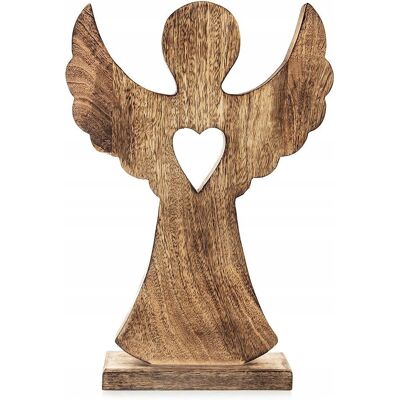Orion Figurka drewniana świąteczna anioł MANGO 25,5x36 cm Orion Figurka drewniana świąteczna anioł MANGO 25,5x36 cm