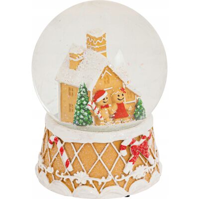 Atmosphera KULA ŚNIEŻNA DOMEK Z PIERNIKA Ø 10 CM POLYRESIN WYSOKOŚĆ 13,8 CM Atmosphera KULA ŚNIEŻNA DOMEK Z PIERNIKA Ø 10 CM POLYRESIN WYSOKOŚĆ 13,8 CM