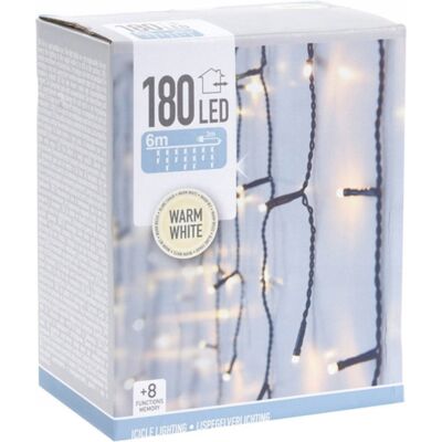 Koopman Kurtyna Girlanda Świetlna 180 LED Zewnętrzna 5,85 m 8 Trybów VILDE Koopman Kurtyna Girlanda Świetlna 180 LED Zewnętrzna 5,85 m 8 Trybów VILDE