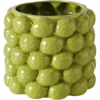 Boltze PORCELANOWA DONICA ZIELONA LIME CERAMIKA NA KWIATY OSŁONKA DEKORACYJNA 16CM Boltze PORCELANOWA DONICA ZIELONA LIME CERAMIKA NA KWIATY OSŁONKA DEKORACYJNA 16CM
