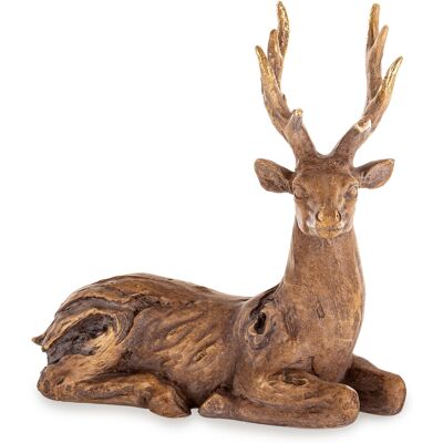 ART Renifer Jeleń Figurka Świąteczna Ozdoba Na Komodę Elegancka Boże Narodzenie ART Renifer Jeleń Figurka Świąteczna Ozdoba Na Komodę Elegancka Boże Narodzenie