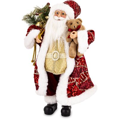 ART Święty Mikołaj Figurka Stojąca 49 Cm Skrzat Ozdoba Świąteczna Pod Choinkę ART Święty Mikołaj Figurka Stojąca 49 Cm Skrzat Ozdoba Świąteczna Pod Choinkę