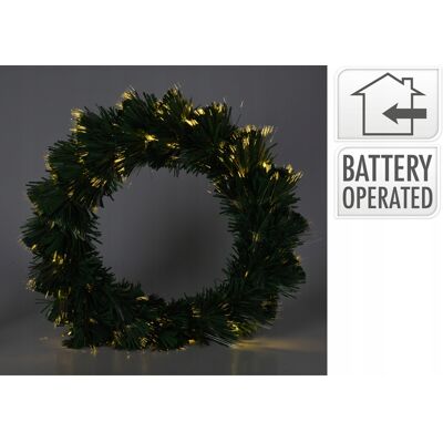 Koopman WIENIEC ŚWIĄTECZNY Z OŚWIETLENIEM LED Ø 42 CM TWORZYWO SZTUCZNE 8 CM Koopman WIENIEC ŚWIĄTECZNY Z OŚWIETLENIEM LED Ø 42 CM TWORZYWO SZTUCZNE 8 CM
