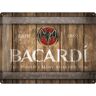 ART 23289 Plakat 30x40 Bacardi Wood Logo Bar