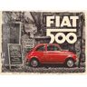 ART 23295 Plakat 30x40 Fiat 500 Red Car