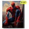 Malowanie Po Numerach 40x50cm Dla Dzieci – Obraz do Malowania po numerach Spiderman na dachu – Oh Art!