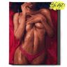 Malowanie Po Numerach z Ramą 40x50 cm Dziewczyna na łóżku – Obraz do Malowania po numerach Kobieta Oh Art!