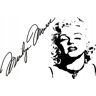 Naklejkolandia Naklejka na ścianę autograf Marilyn Monroe 4, 120x77 cm